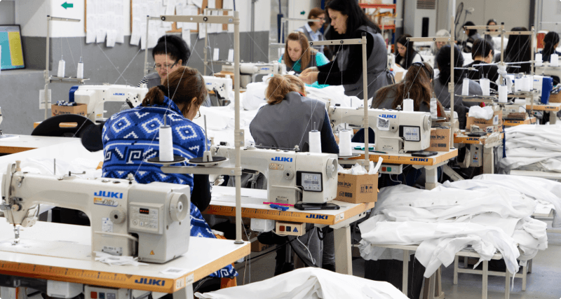 In onze fabriek in Noord-Macedonië